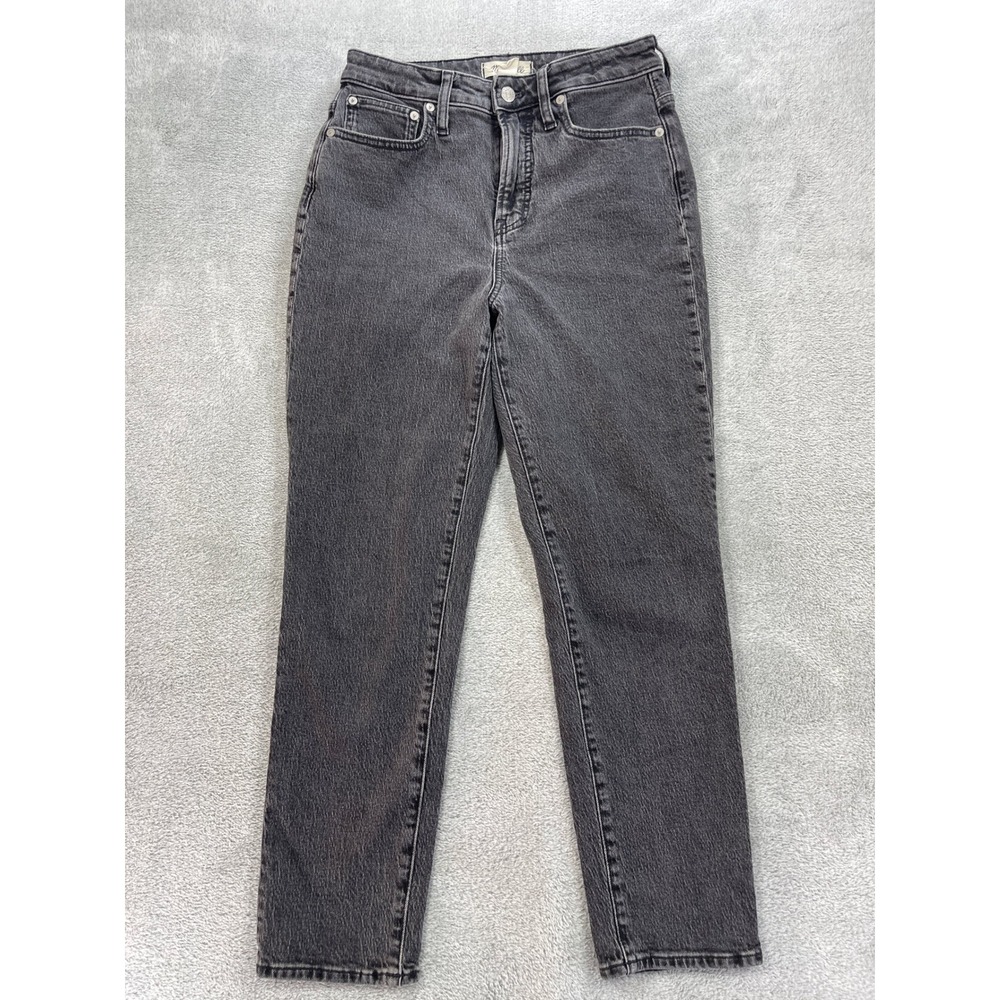 Madewell Jeans Women 26 Black The Curvy Perfect Vintage Jean High Rise Tapered